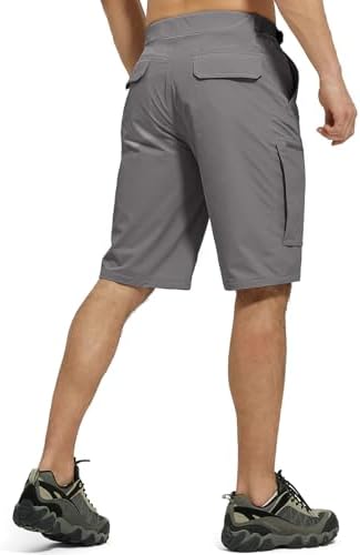 FREE SOLDIER Men's Cargo Hiking Shorts with Belt Lightweight Quick Dry Tactical Shorts with Pockets for Casual Work Golf