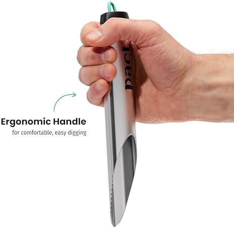 PACT Outdoors Backpacking Shovel: Lightweight Aluminum Trowel, Essential for Backpacking, Camping, Hiking - Award Winning Backpacking Trowel