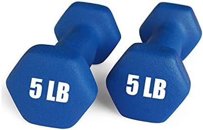 Portzon Weights Dumbbells 10 Colors Options Compatible with Set of 2 Neoprene Dumbbells Set,1-15 LB, Anti-Slip, Anti-roll, Hex Shape