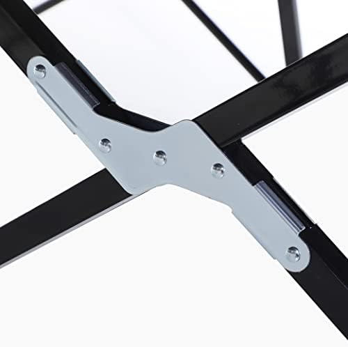 Outsunny 2 Person Folding Camping Cot for Adults, 50" Extra Wide Outdoor Portable Sleeping Cot with Carry Bag, Elevated Camping Bed, Beach Hiking, Black