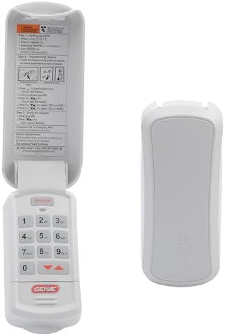 Genie Garage Door Opener Wireless Keyless Keypad - Safe & Secure Access - Compatible with All Genie Intellicode Garage Door Openers - Easy Entry into the Garage With a PIN - Model GK-R, White