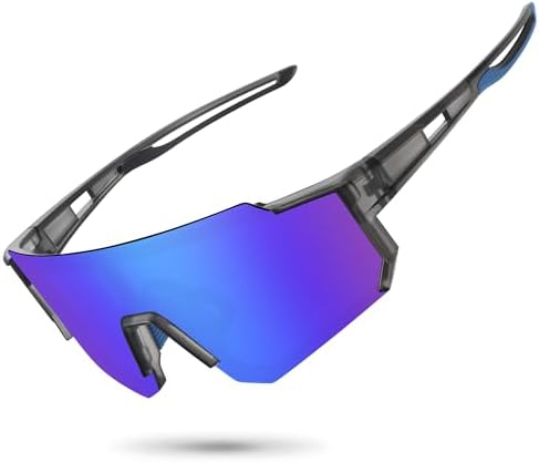 STORYCOAST Polarized Sports Sunglasses for Men Women,Driving Fishing Cycling Mountain Bike Sunglasses UV400 Protection