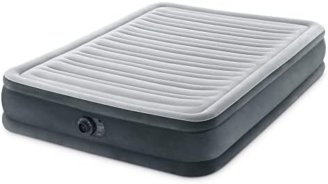 Intex Mid-Rise Air Mattress Bed with Built-in Pump, Dura-Beam Deluxe Comfort Plush, Full - Portable Luxury Travel Airbed for Adults, Camping, Guests