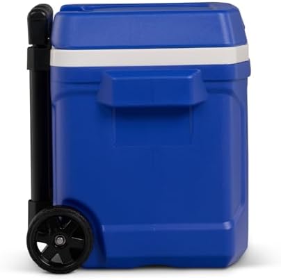 Igloo Cooler with Wheels, Profile II 28 Qt Hard Sided Ice Chest - Portable Insulated Container with Leak-Proof Design for Outdoor Use