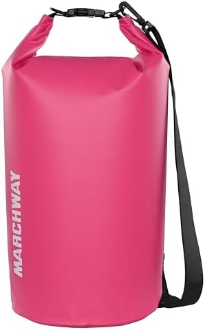 MARCHWAY Floating Waterproof Dry Bag Backpack 5L/10L/20L/30L/40L, Roll Top Sack Keeps Gear Dry for Kayaking, Rafting, Boating, Swimming, Camping, Hiking, Beach, Fishing