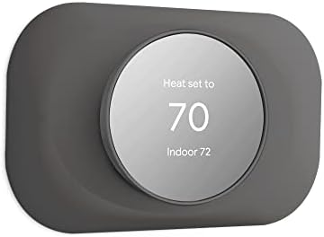 Petrichor Nest Thermostat Wall Plate - Compatible With Google Nest 2020 - Trim Kit, Cover Accessory for Easy Installation - Charcoal
