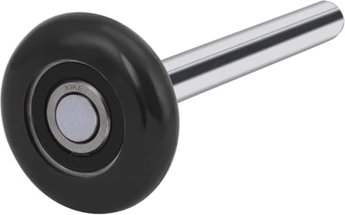 XiKe 12 Pack Black 2" Nylon Garage Door Roller 4" Stem, Quiet/Durable and High Load, Use 6200-2RS Double Seals Precision Bearings.