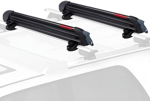 Yakima Ski & Snowboard Car Roof Rack, Fits 6 Ski Pairs or 4 Boards, PowderHound 6