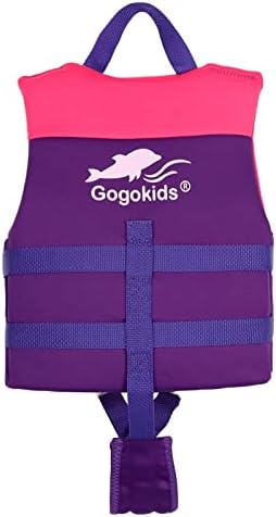 Gogokids Toddler Swim Vest, Kids Float Jacket for 20-30-40-50 lbs Girls and Boys, Float Swimwear with Duel Adjustable Safety Strap, for 2-9 Year Old Children