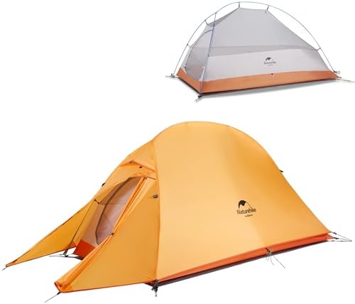 Naturehike Cloud-Up 1 Person Tent, Lightweight Backpacking Tents for One Man, Waterproof Ultralight One Person Tent for Camping Hiking Backpacking