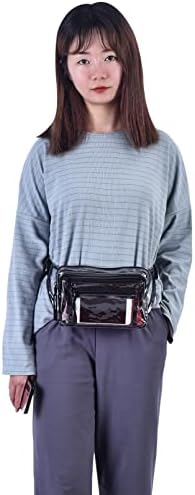 Clear Bag Stadium Approved Large Clear Fanny Pack for Women for Work,Multi-purpose Waist Bag for Travel & Sporting Event
