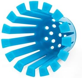 TubShroom Toss 21pk Disposable Bath Tub Drain Strainers - Hair Catcher Snare for Shower Bathtub to Prevent Clogged Drains, Traps Human and Pet Hair, One Year Supply (Blue)