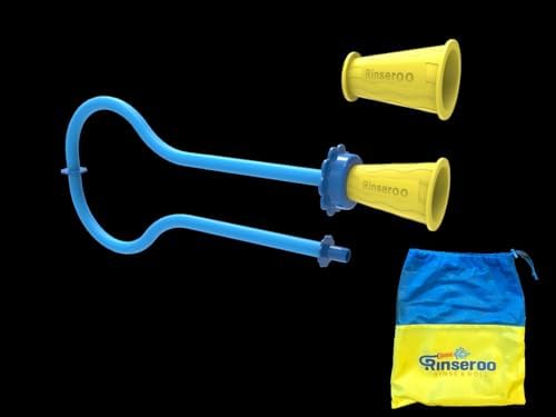 Rinseroo JUMBO Shower Cleaning Thing – Slip-On Handheld Hose Attachment for Fast, Mess-Free Shower Wall Rinsing–6 Ft Hose, Fits Up to 7" Shower Head–Temporarily Converts Standard Shower into Handheld