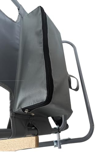 Ostrich Tommy "O" Midsize Face Down Backpack Beach Chair with Face Hole Portable Lounge Chair with Cup Holder Face Opening Lay Flat Tanning Chair with Armrests Face Down Reading, Gray