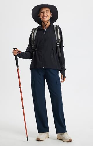 Libin Women's Hiking Pants Lightweight Quick Dry Cargo Pants Petite/Regular/Tall Casual Work Travel Safari Clothes