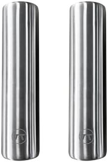 Outset Stainless Steel Cylinder Ice Packs, Set of 2 Reusable Travel Coolers, 6.3" x 1.6”