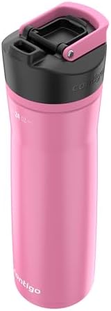 Contigo Cortland Chill 2.0 Stainless Steel Water Bottle with AUTOSEAL Lid 24 oz Juniper and Azalea 2-Pack