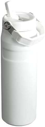 Stanley IceFlow Flip Straw 2.0 Water Bottle 24 OZ | Built-In Straw with Larger Opening | Lightweight & Leak-Resistant | Insulated Stainless Steel | BPA-Free | Frost