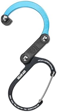 GEAR AID HEROCLIP (Small) Carabiner Gear Clip and Hook, for Hanging Bags, Purses, Lanterns, Strollers, Tools, Helmets, Water Bottles, and More