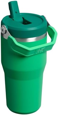Stanley IceFlow 2.0 Flip Straw Tumbler with Handle 20 oz | Twist On Lid and Flip Up Straw | Leak Resistant Water Bottle | Insulated Stainless Steel | BPA-Free | Meadow