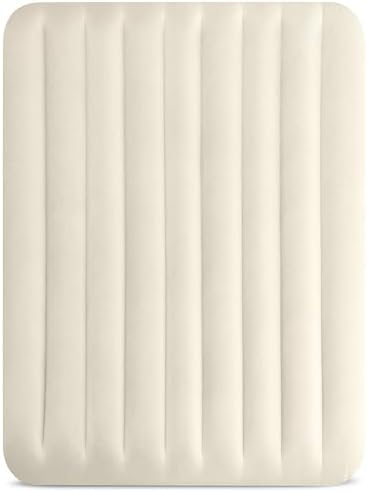 Intex 64103E Dura-Beam Standard Single-High Air Mattress: Fiber-Tech - Queen Size - 10in Bed Height - 600lb Weight Capacity - Pump Sold Separately