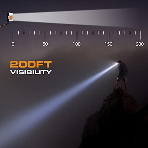 EverBrite LED Headlamp, 4 Lighting Modes, Pivoting Head with Adjustable Headband, IPX4 Water Resistant Perfect for Running, Camping and Hiking, 3 AAA Battery Powered(5 Pack)