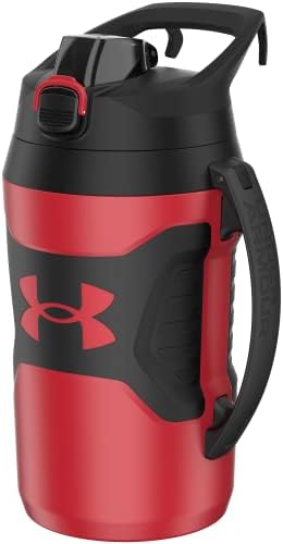 Under Armour Half Gallon Water Bottle Insulated, 64oz Insulated Water Bottle with Handle, Sports Water Jug, Fence Hook, Leak Resistant, for Baseball, Football & More