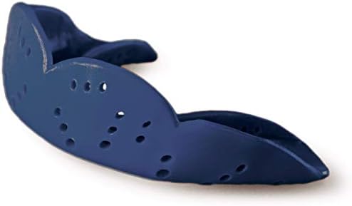 SISU Aero Medium Mouthguard, Noble Navy - 1.6mm Thin - Custom-Molded Fit - Slim Design - Remoldable Up to 20 Times - for Team Sports - Non Toxic