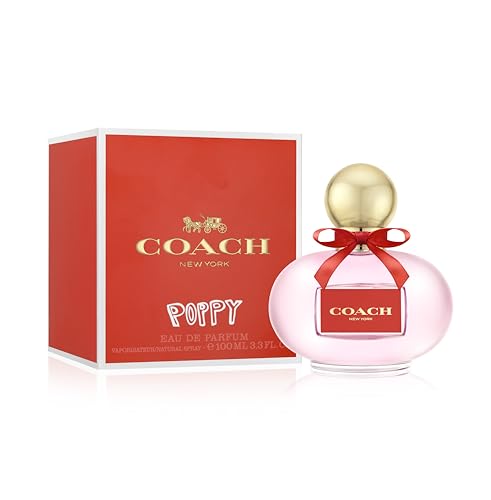 Coach Poppy Eau de Parfum - Long Lasting Fragrance with notes of Mandarin, Gardenia & Sandalwood - Floral & Fruity - 3.0 fl. oz.