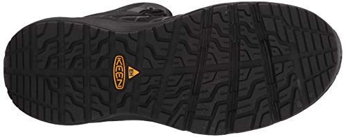 KEEN Utility Men’s Vista Energy Mid Sneakers Composite Toe Work Shoes Construction Shoes, Black/Raven, 7 D (Medium) US