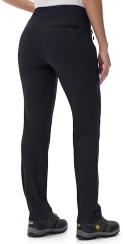 TBMPOY Women's Hiking Pants Lightweight Water Resistant Travel Joggers Quick Dry Outdoor Athletic Pants Zipper Pockets