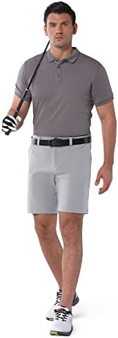 33,000ft Men's Golf Shorts 9" Dry Fit Stretch Golf Short UPF 50+ Lightweight Flat Front Golf Shorts with Pockets