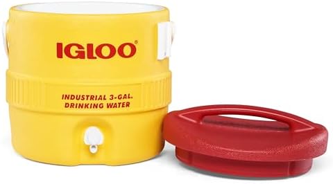Igloo 385-431 400 Series Coolers, 3 gal, Red/Yellow