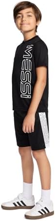 boys Lifestyle Short Sleeve 2-piece Set, Slim-fit Jersey Set With Top & Shorts