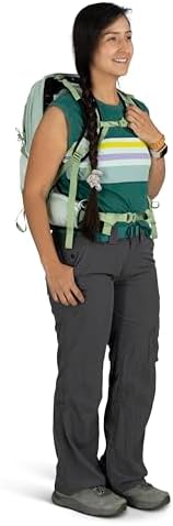 Osprey Tempest 11L Women's Lightweight Hiking Backpack with Hipbelt, Frosty Mint Green/Botanica