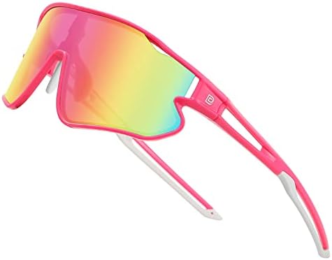DUCO Kids Sunglasses Youth Baseball Sun Glasses Lightweight TR90 Frame UV400 Sports Cycling Shades for Boys Girls DK268