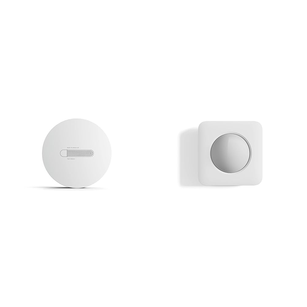 SimpliSafe Smoke & Carbon Monoxide Detector & Motion Sensor - Compatible with Gen 2 Home Security System,White
