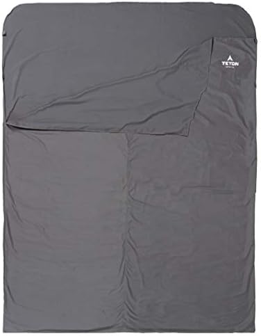 TETON Sports Sleeping Bag Liner; A Clean Sheet Set Anywhere You Go; Perfect for Travel, Camping, and Anytime You’re Away from Home Overnight; Machine Washable; Travel Sheet Set for Your Sleeping Bag