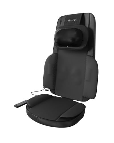 Shiatsu Neck and Back Massager with Heat, 4D Kneading Back Massager for Pain Relief Deep Tissue, Comfortable Back Massage for Chair, Massager for Home Office, Christmas Gifts for Women Men Parents