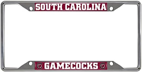 FANMATS NCAA Unisex-Adult Chrome Metal License Plate Frame