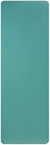 Gaiam Essentials Thick Yoga Mat Fitness & Exercise Mat with Easy-Cinch Yoga Mat Carrier Strap, 72"L x 24"W x 2/5 Inch Thick
