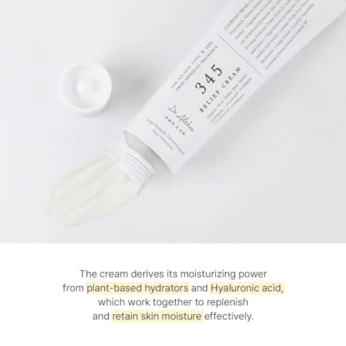 Dr.Althea 345 Relief Cream - Face moisturizer, Acne-Prone Skin, Oily Skin, Post Acne, Soothing, Hydration, Korean skincare, Ointment cream, Artificial Fragrance & Colorants Free, Vegan (Light yellow)