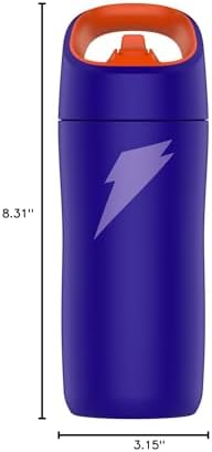 Gatorade Kids' Rookie Metal Water Bottle, 12oz, Stainless Steel Bottle, Double-Wall Insulation, Vacuum Insulated, Thermo Mug