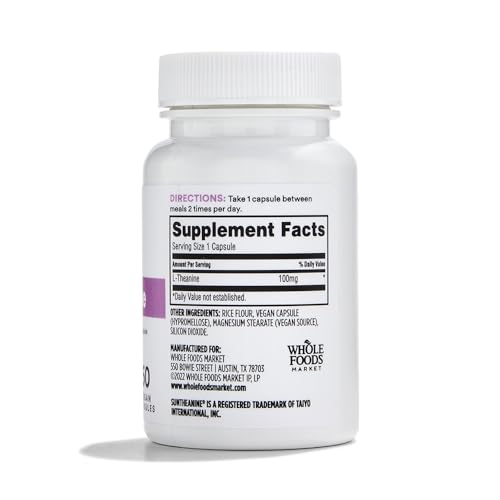 Whole Foods Market, L-Theanine 100 MCG 60 CT