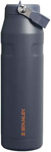 Stanley IceFlow Flip Straw 2.0 Water Bottle 36 oz | Built-In Straw with Larger Opening | Lightweight and Leak Resistant | Insulated Stainless Steel | BPA-Free | Twilight