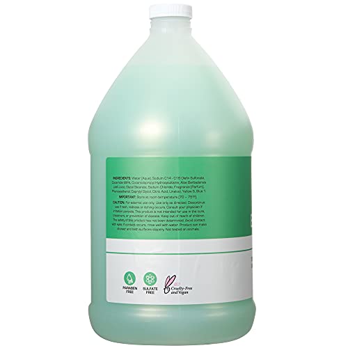 Ginger Lily Farms Club & Fitness Nourishing Body Wash, 100% Vegan & Cruelty-Free, Aloe Vera Scent, 128 Fl Oz (Pack of 4)