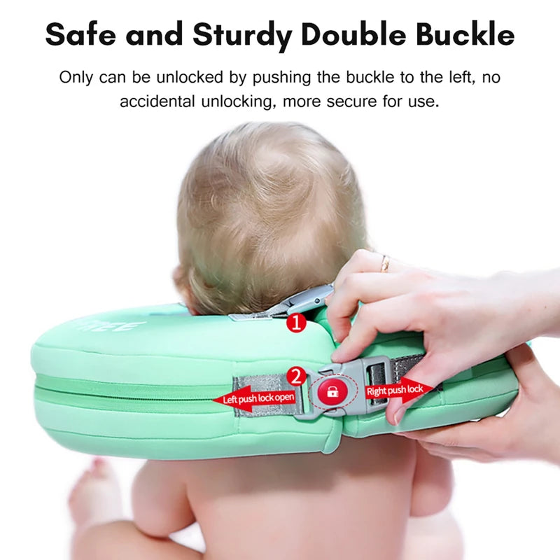 Baby Swimming Neck Ring Non Inflatable Ergonomic Thick Adjustable Baby Bath Float Neck Ring