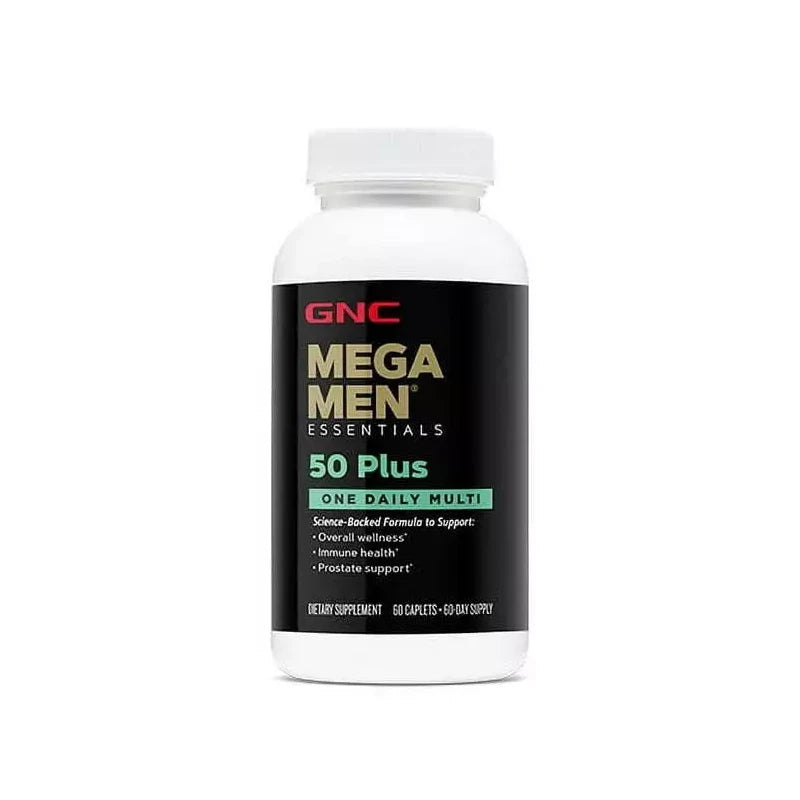 GNC Mega Men Essentials 50 Plus One Multivitamínico Diario 60 Comprimidos