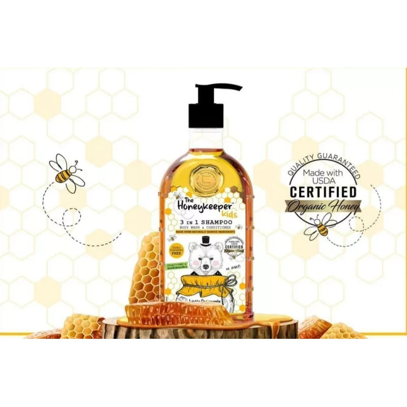 HoneyKeeper Shampoo Infantil Honeykeeper 3 En 1 Little Chamomile 414ml