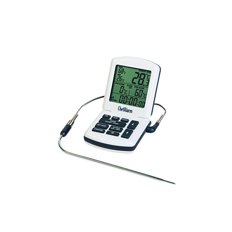 ETI ChefAlarm Professional Cooking Thermometer, Probe and Timer for Oven, Smoker, BBQ, Meats, Bread